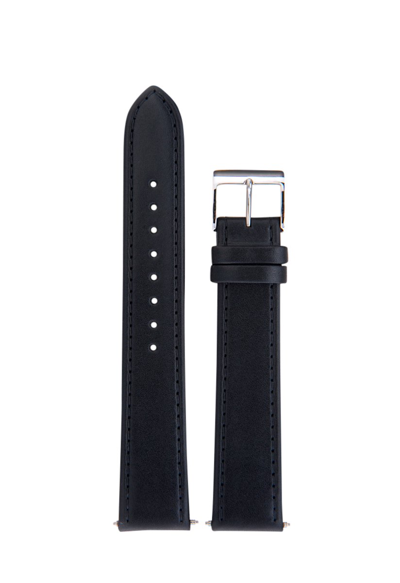 Junghans Max Bill handwinding lederen band zwart 18 mm