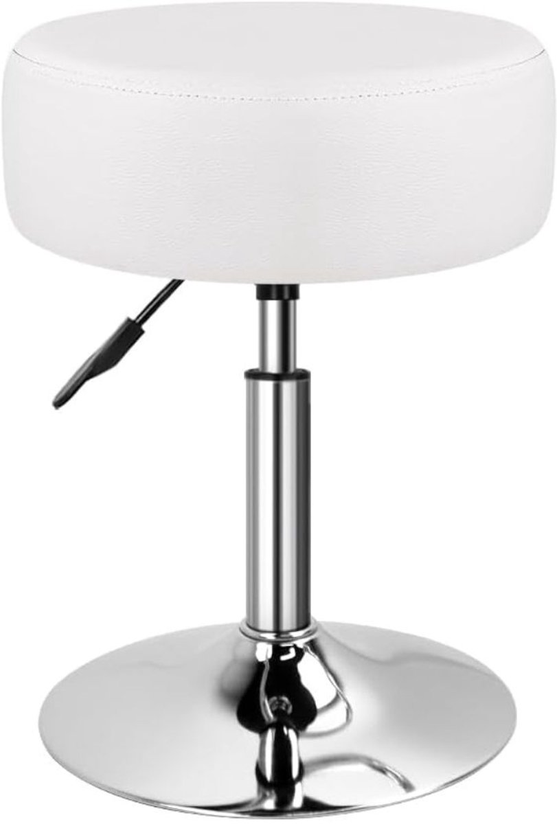 CRLYN® Make up Stoel - Kaptafel Kruk - Visagie - Wit