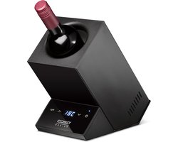 Wijnkoeler Elektrisch voor 1 Fles - Tafel Wijnkoeler met Instelbare Temperatuur 5-18°C - Compacte Drankenkoeler met Touchscreen voor Wijn, Champagne, Bier en Waterflessen