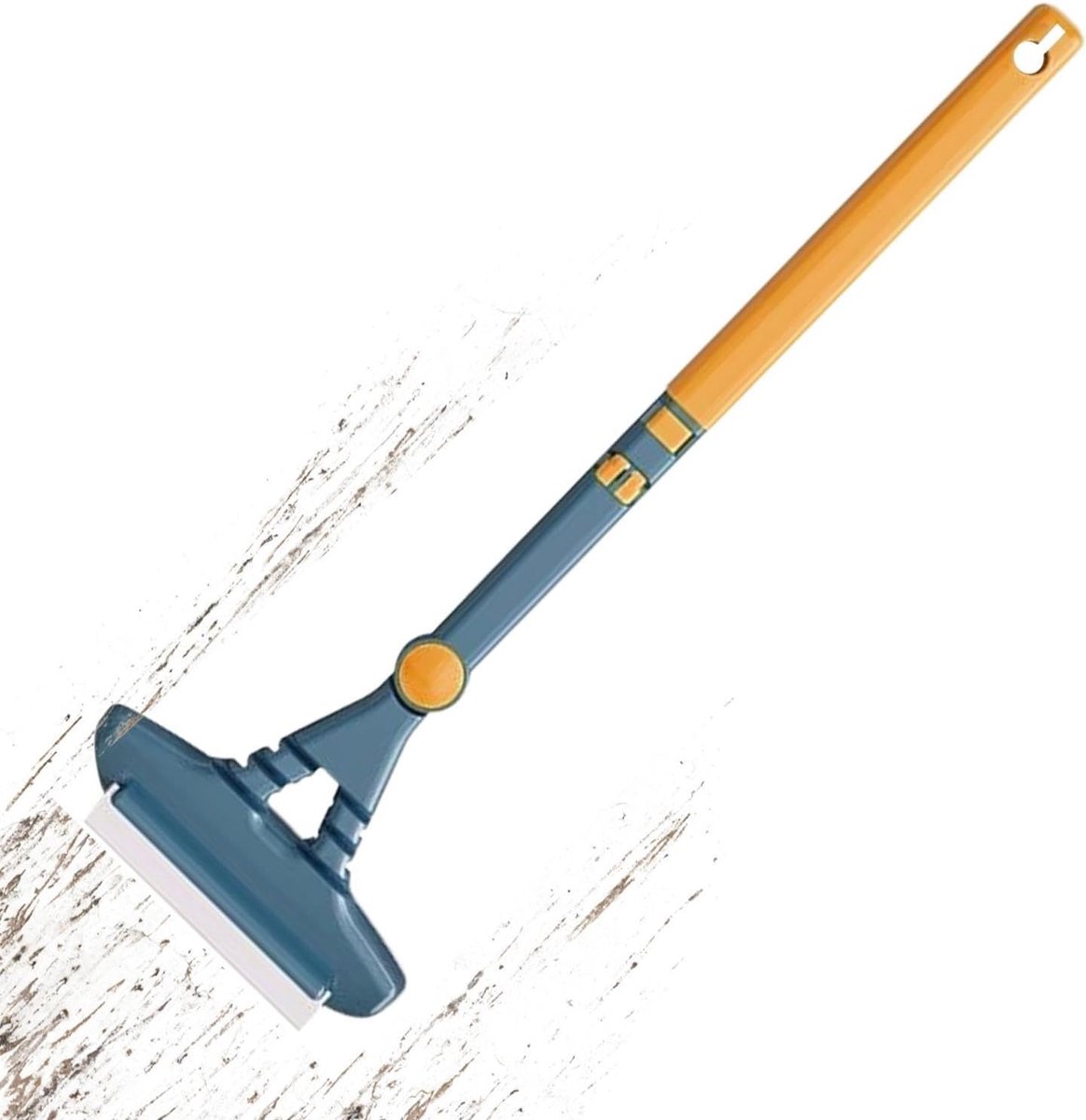 Raamhorborstel - Glasschraper - Vliegenramen Schoonmaken - Geïntegreerde Rakel - 45.8 cm - Geel