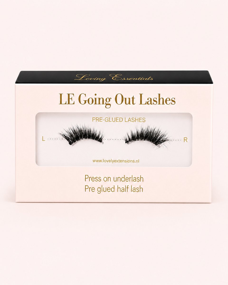 LE Going Out Lashes - Press On Half Strip Lashes- Pre Glued - Wimperextensions - Going Out Lashes