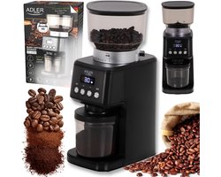 Adler Serie - Koffiemolen - 300g - 31 Maalniveaus - Automatisch Uitschakelen