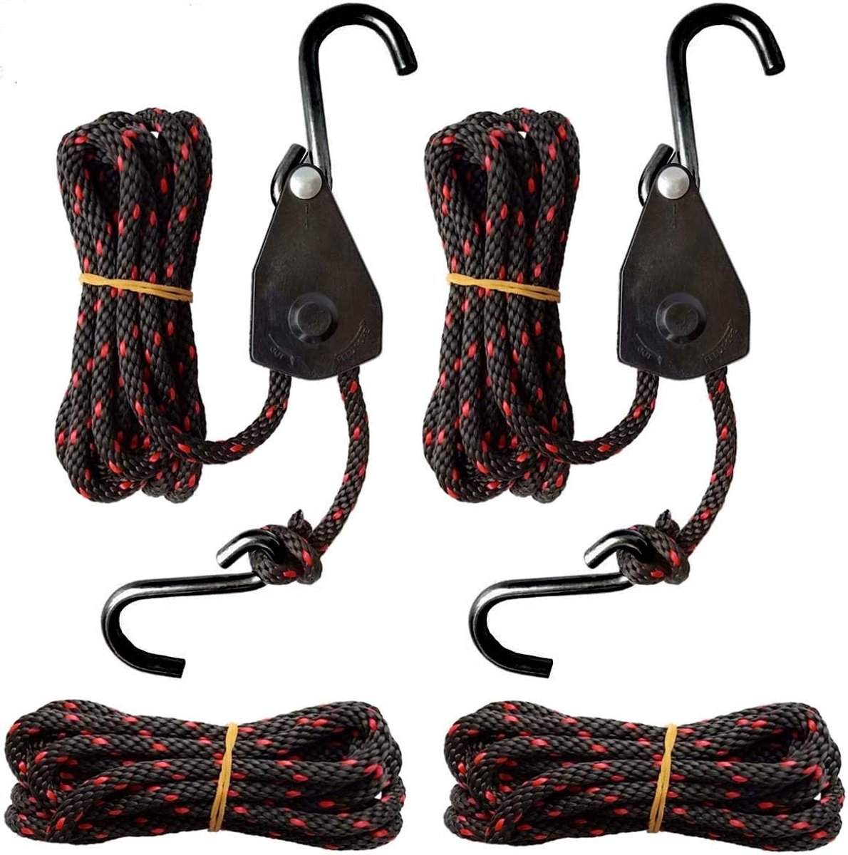 Vastbinden Riemen Set - Kano Touwen - Watersport Bevestiging - Snel Los & Vast - 2 Stuks 3.5 Meter