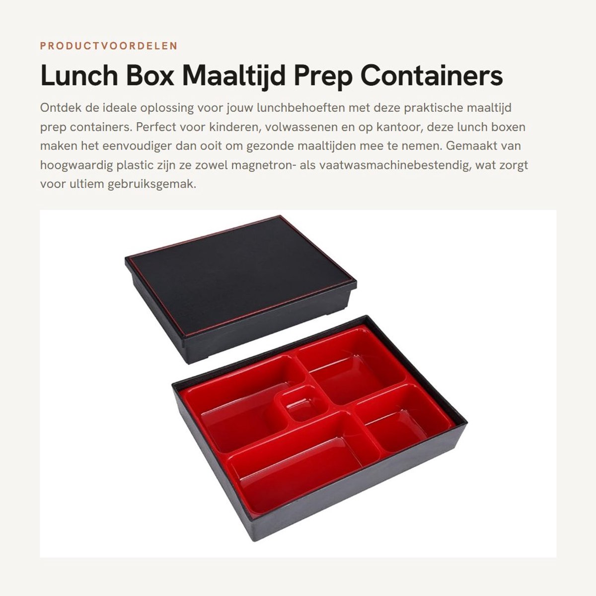 Dailygoods- Lunchbox Grote Capaciteit - Voedselcontainer - Tupperware - Lunchbox Volwassenen - Lunchbox Kinderen - Voedsel Opslag
