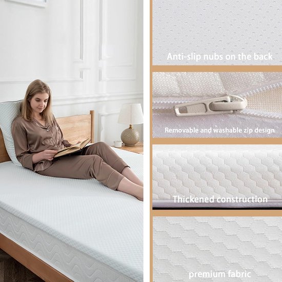Japanse Vloerfuton - Dikke Tatami Mat - Comfortabel Slapen - Opvouwbaar En Draagbaar - 120x200cm - Niet Gespecificeerd — afbeelding 2
