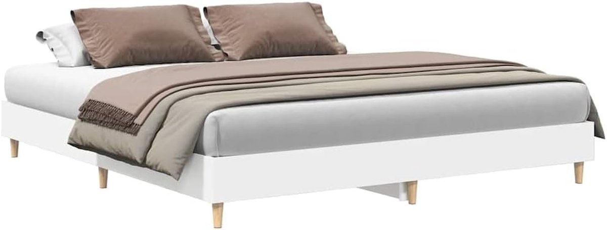 Laag Bedframe - Vloerbed Hout - Slaapkamer Inrichten - Massief Grenen Constructie - 160 x 