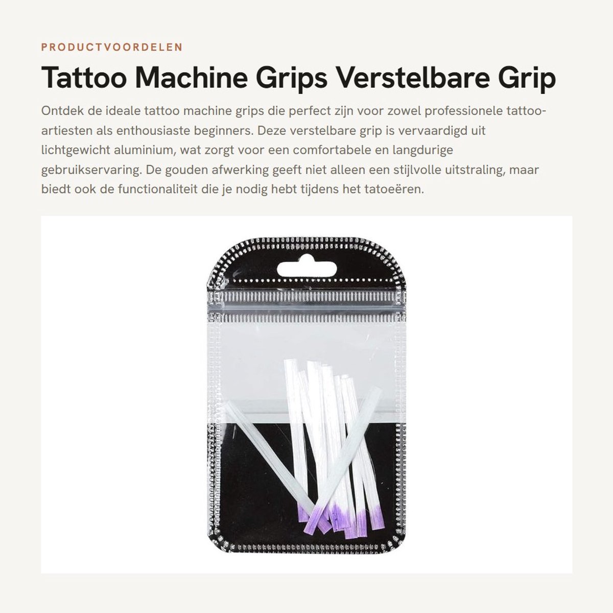 Dailygoods- Tattoo Grip Verstelbaar - Aluminium Grip Buizen - Tattoo Cartridge - Naaldstang - Tattoo Gun - Goudkleurig - Tattoo Buis