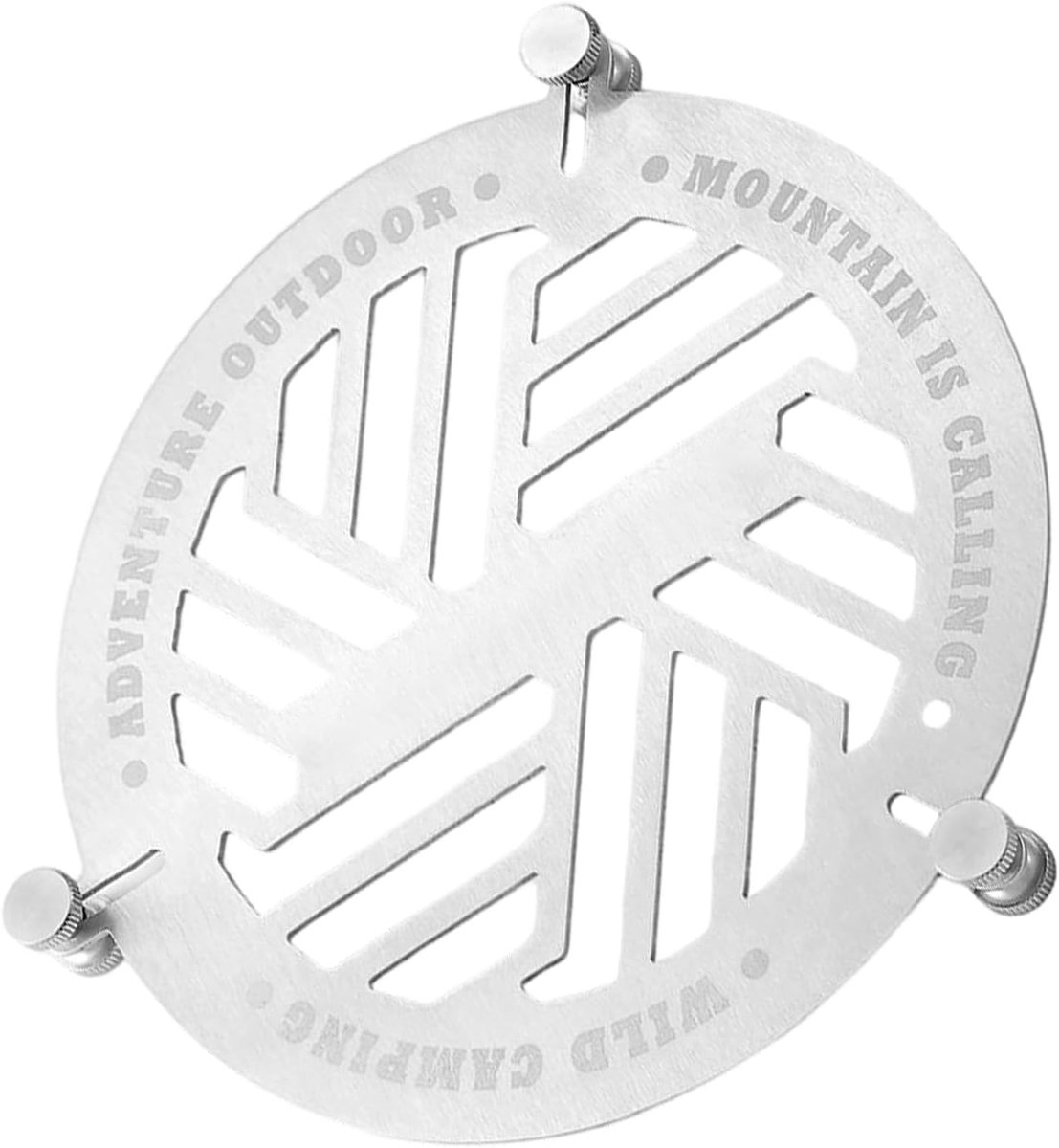 RVS Stoomrek Bakrek Onderzetter Koken en Grillen Hittebestendig Ontwerp 15.5 cm Zilver