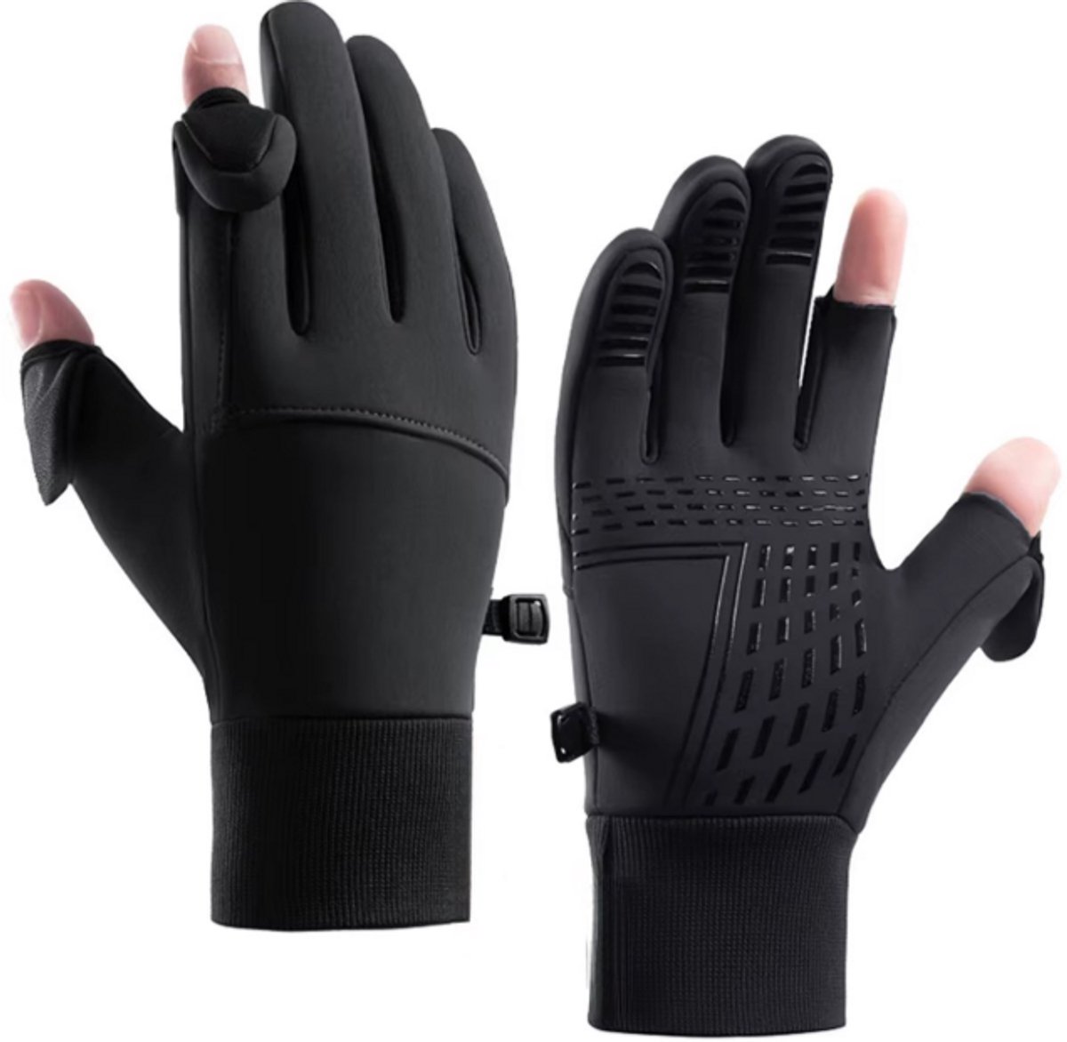 Winter Flip-Top Handschoenen Maat M – Heren & Dames – Warm, Waterdicht & Winddicht – Touchscreen Twee Vinger Handschoenen – Outdoor Fietsen, Skiën & Vissen