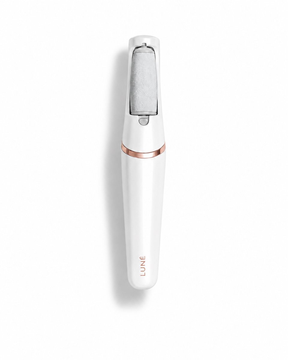 LUNÉ Silk Pro™ - Elektrische Eeltverwijderaar - incl. 2 Rollers - Draadloos - Oplaadbaar - Voetvijl - Eeltvijl - Eeltschraper - Eelt verwijderen