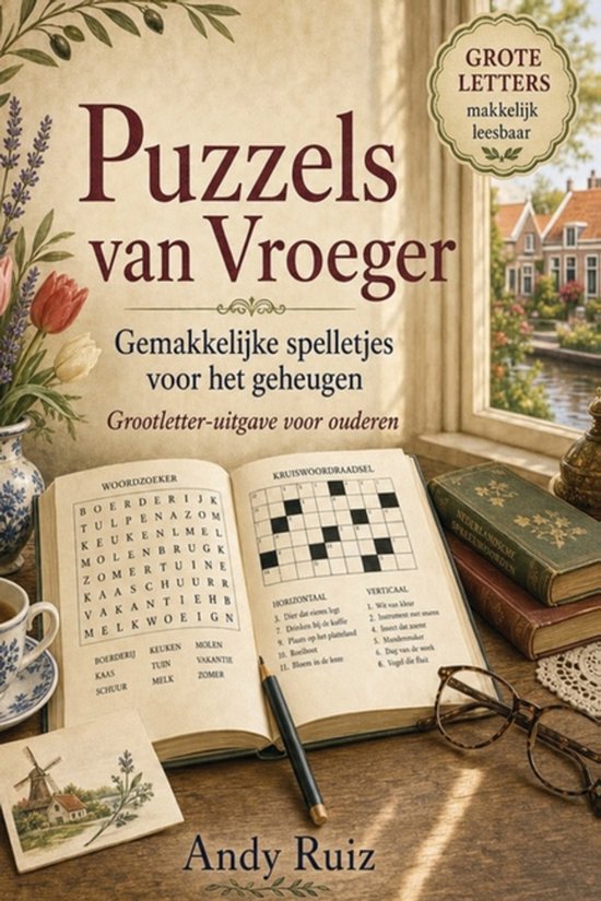 Verhalen in Groot Lettertype- Puzzels van Vroeger - cover