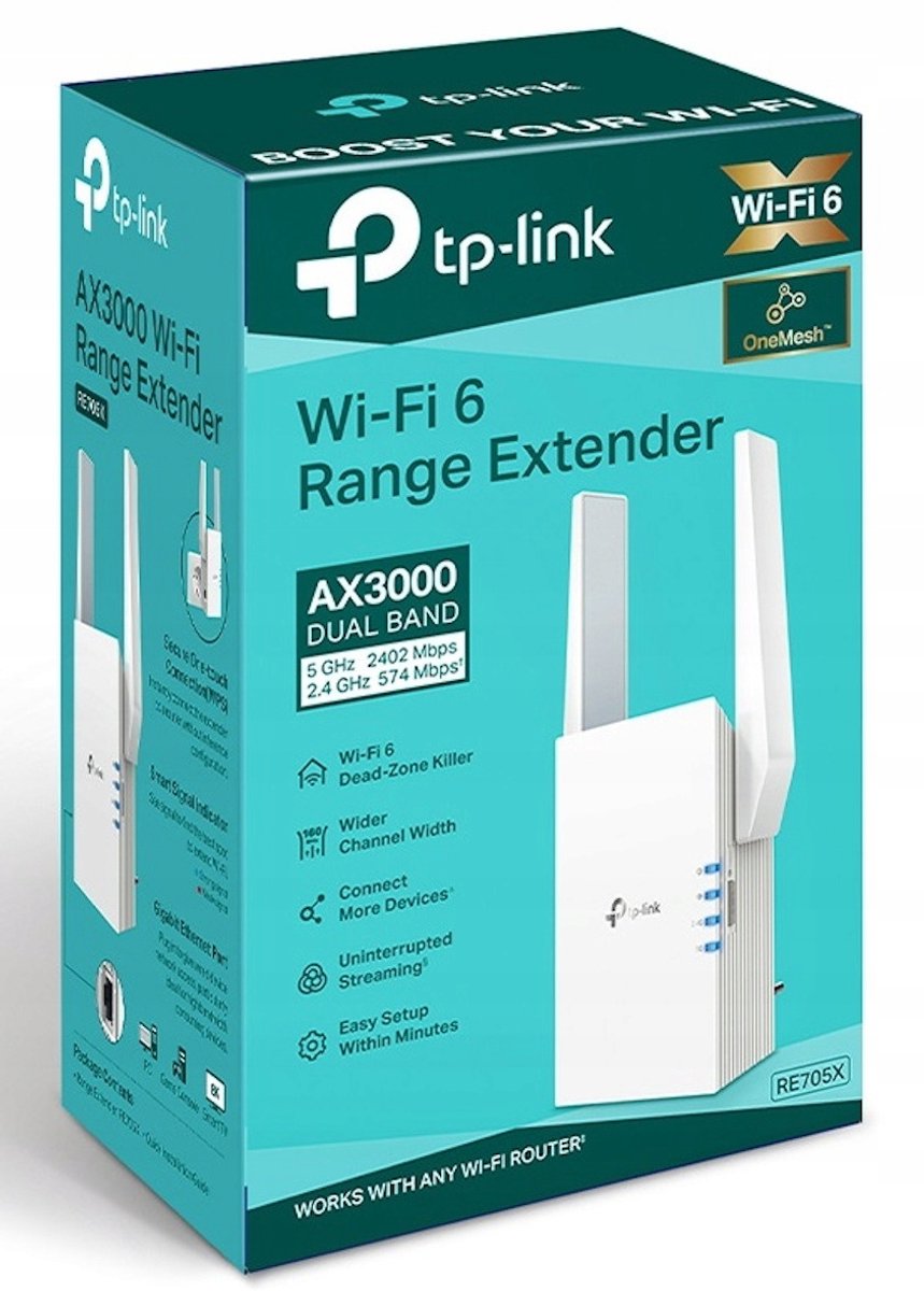 TP-Link RE705X WiFi Repeater Range Extender 3000 Mbps - afbeelding 2