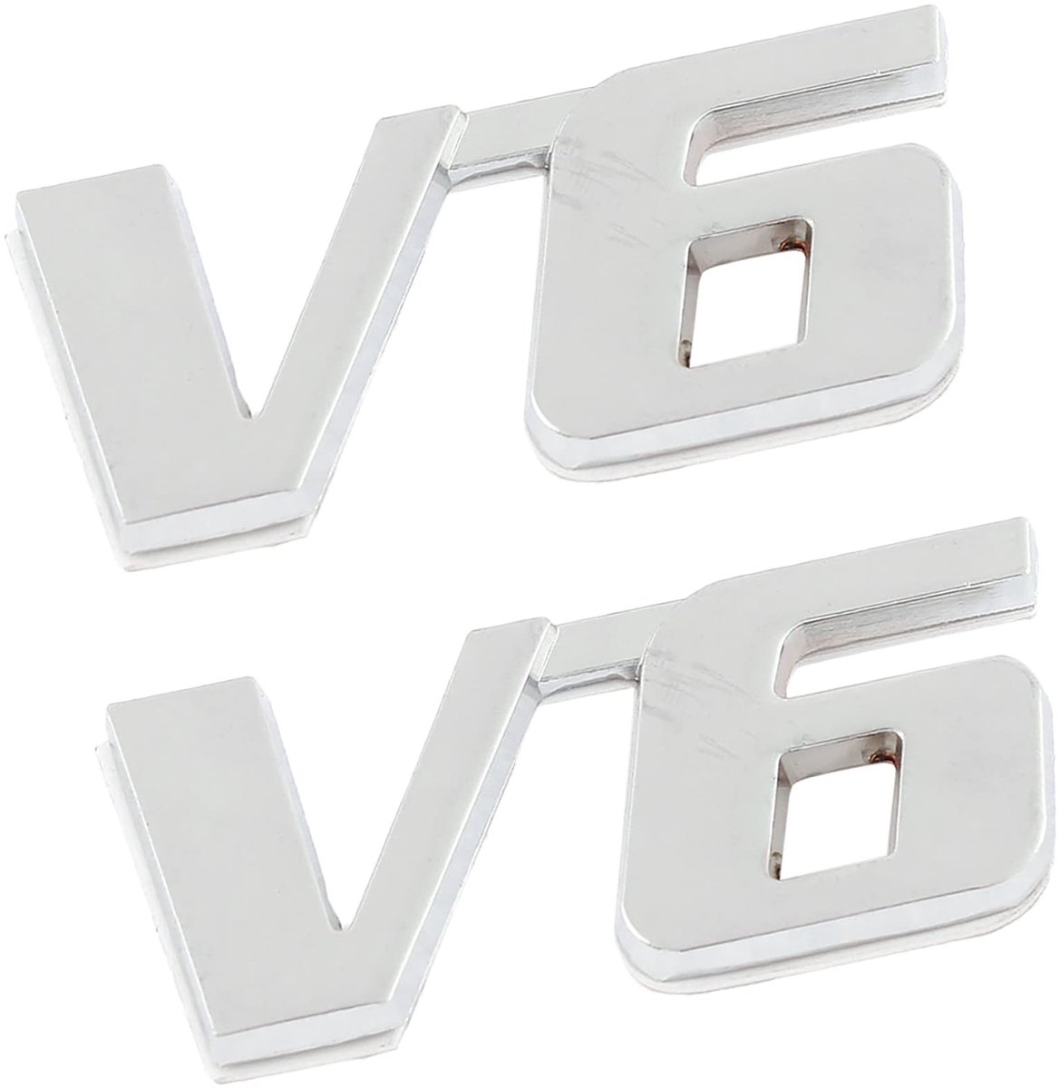 Dailygoods- Bumperstickers Set van 2 - 3D Emblemen - Metaal