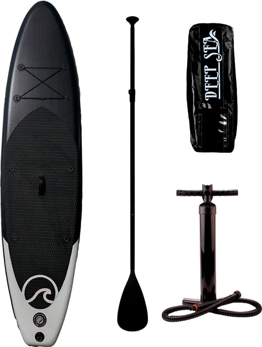 Deep Sea SUP Board Set Pro (300cm), zwart