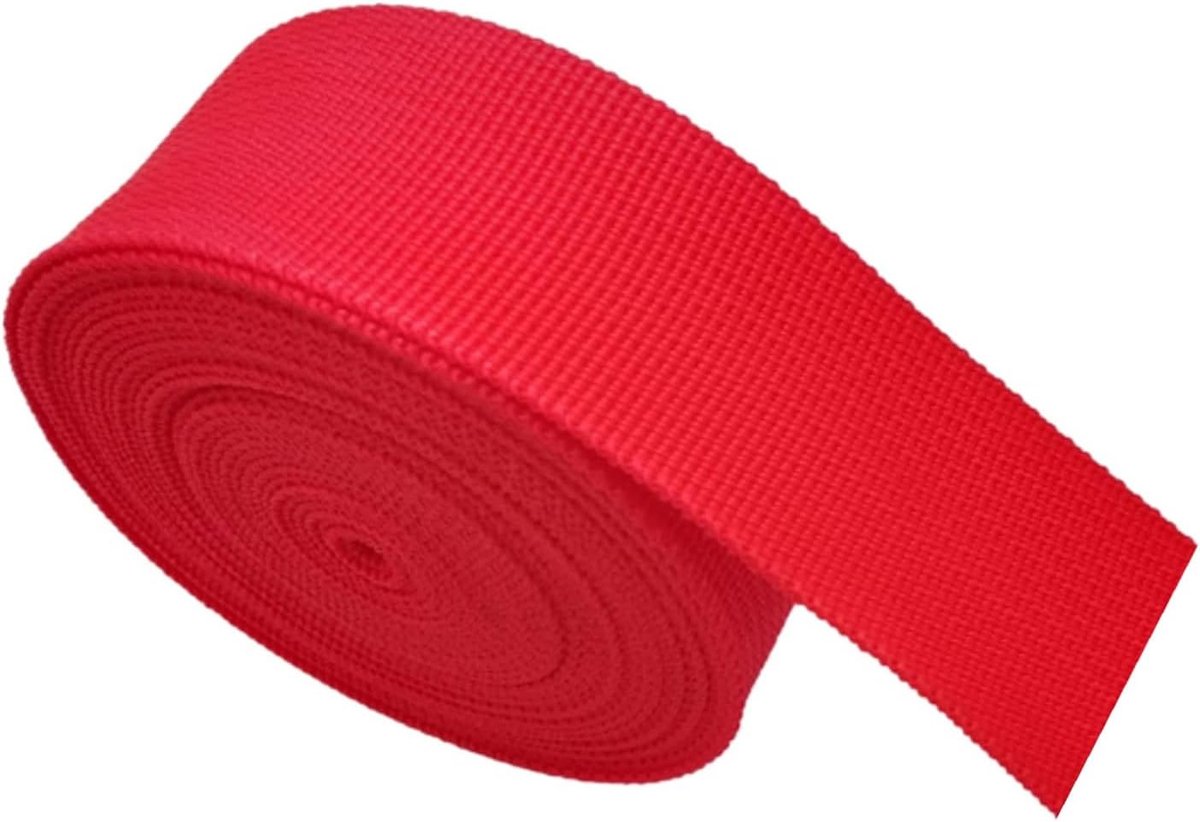 Schuine bindingsband - Twill lint - Doe-het-zelf knutselen - Hoge breeksterkte - 20mm breed 50 yard - Rood