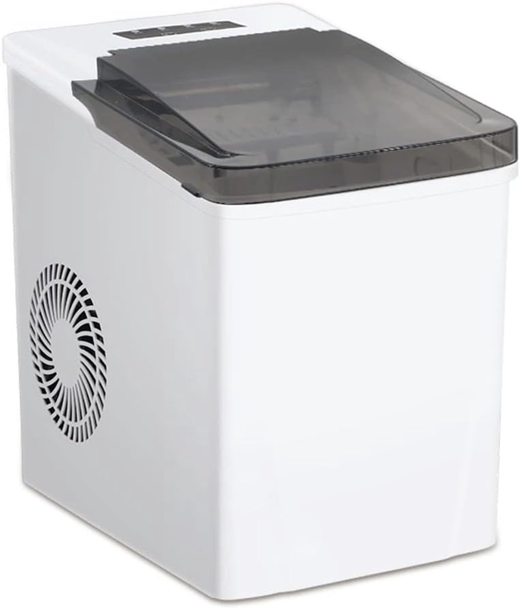 Mini Ijsmaker - Automatische IJsmachine - Snelle IJsproductie - Verstelbare Ijsgrootte - 22 Liter Capaciteit - Wit