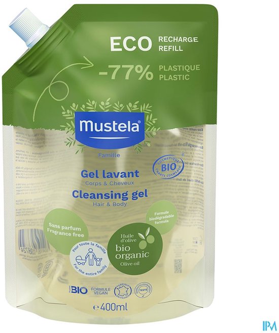 Mustela Cleansing Gel Refill - 400 ml van Must — afbeelding 5