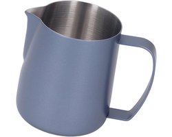 Melkopschuimkan RVS - Melkstomer Met Precisie - Latte Kunst Creëren - Precisie Giettip - 450 Ml - Blauw