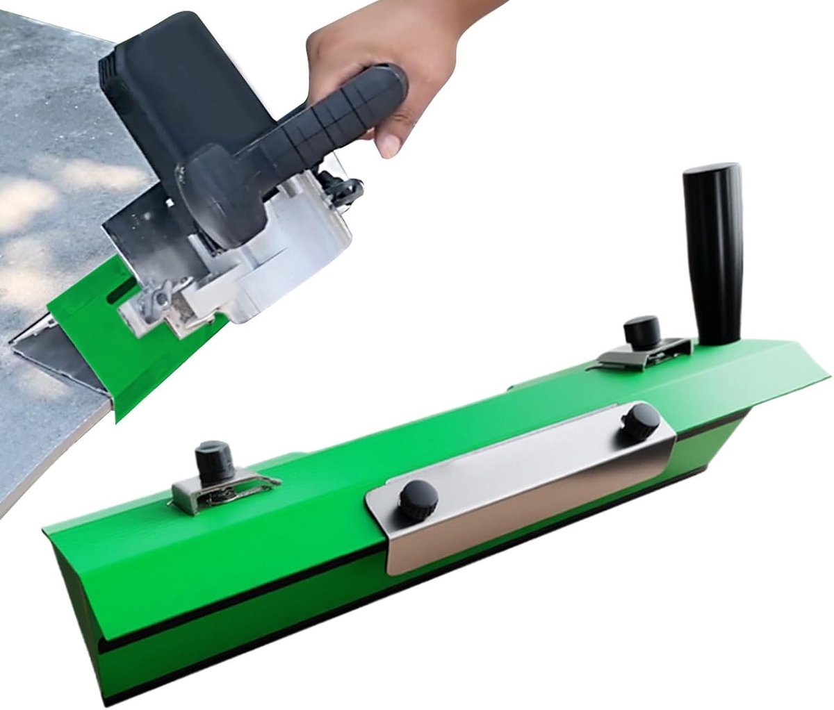 Tegelsnijder - Afschuiner Tegels - Randbewerking Tegels - Verstelbaar 45 Graden - 33 x 11 x 11 cm - Aluminiumkleur