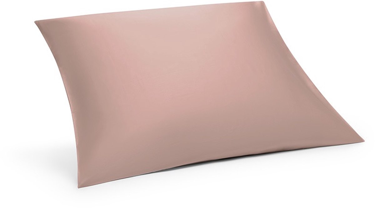 Yumeko kussensloop katoen satijn cosmea roze 65x65 - Bio, eco & fairtrade - 1 stuk