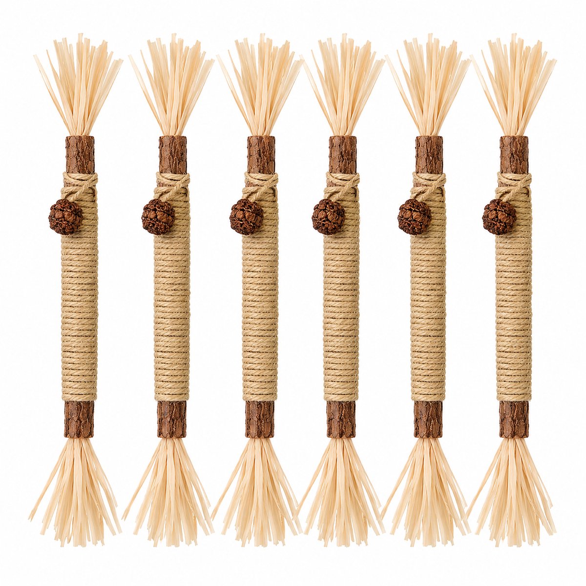 Jelka - Matatabi stokjes voor katten - Eetbaar - Gebitsreiniging - Speelgoed - Kattenkruid - catnip - 6 Stuks - Kattenspeelgoed - Kattenspeeltje
