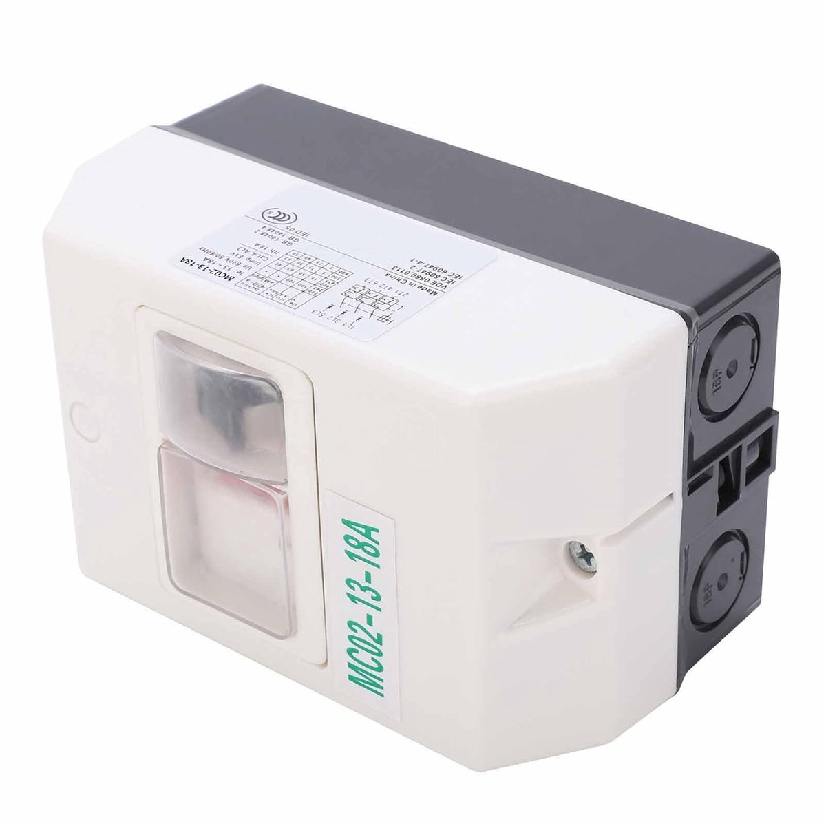 Motorbeveiliging Stroomonderbreker - Belastingsschakelaar Motor - Motor Beschermen - IP55 Waterdicht - 220V 380V - Grijs
