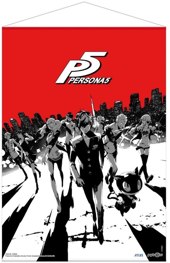 Persona 5: Group Fabric Wall Scroll