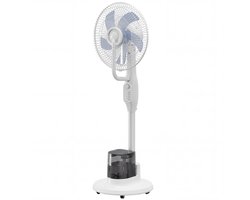 Staande Ventilator Met Vernevelaar - Statiefventilator - Roterende Ventilator - 3 Snelheden - Waterreservoir 3,5L - Wit