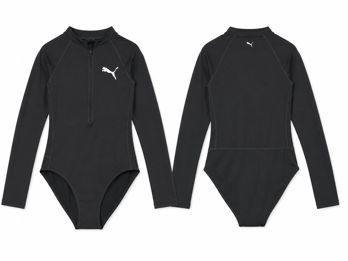 Puma longsleeve surfsuit surfpak badpak lange mouw Zwart