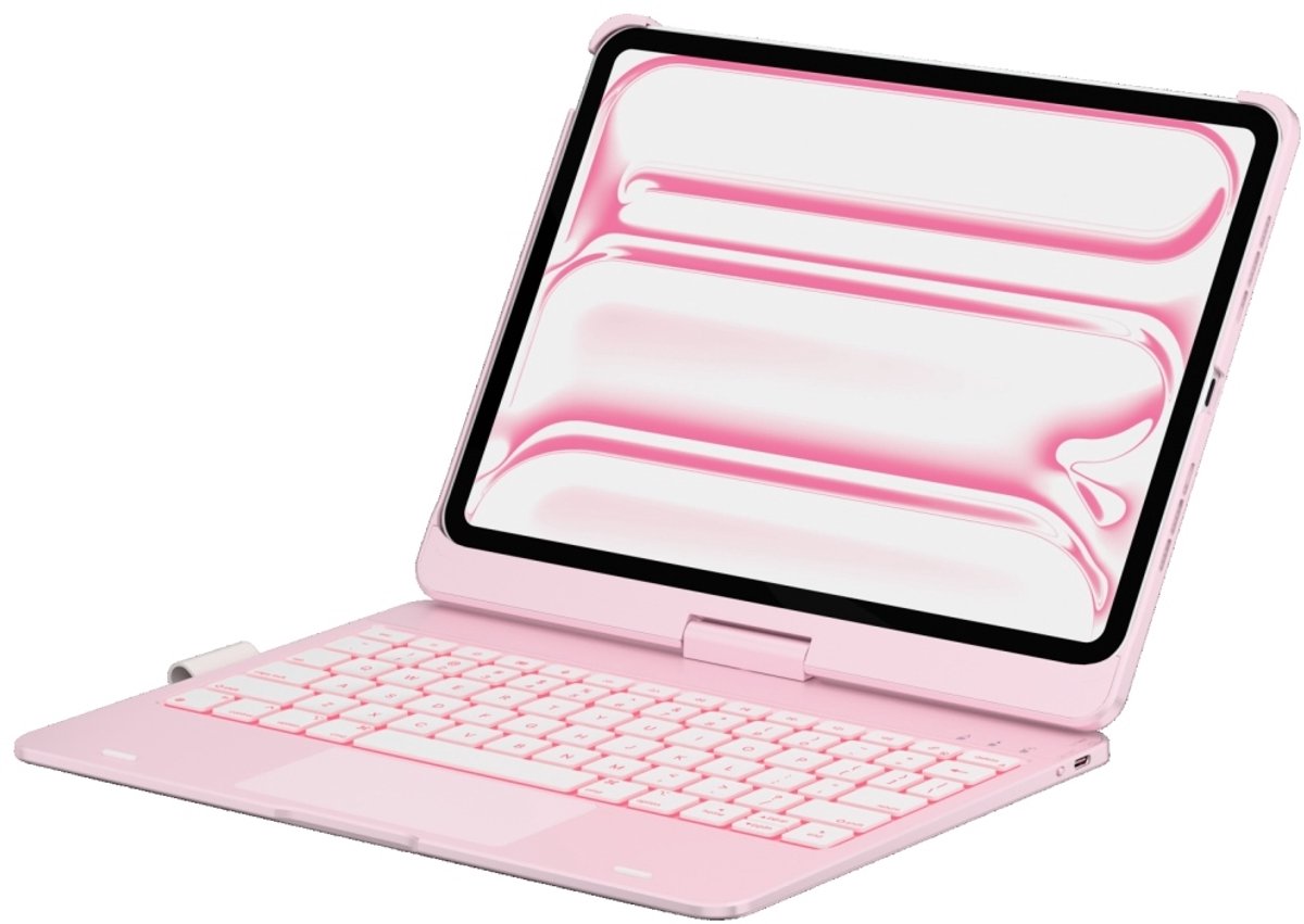 Typecase Flexbook Touch Case Met Toetsenbord Voor Ipad Pro 11'' 2024 2025 Roze