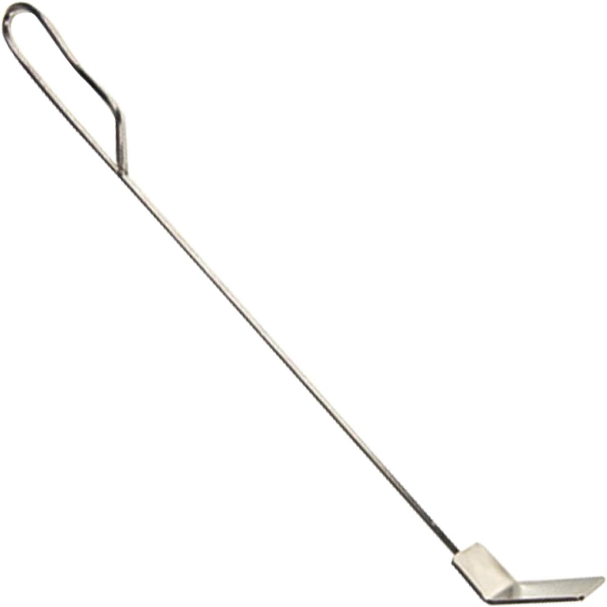 Open haard hark - Houtkachel gereedschap - As verwijderen - Lange steel - 47 cm - Roestvrij staal
