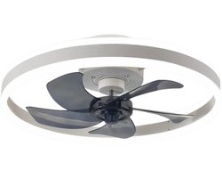 TamTrade Plafondventilator - Plafond ventilator met verlichting - Inclusief afstandbediening - LED - Dimbaar - 6 standen - Wit