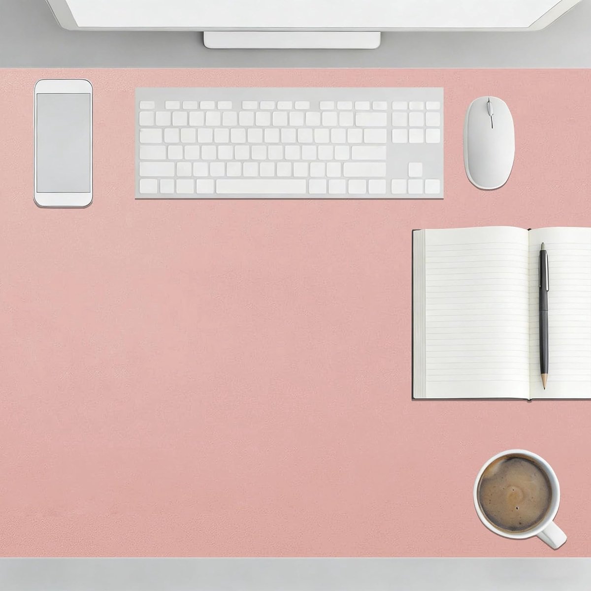 Bureauonderlegger Kurk - Bureau Pad - Bureau Beschermen - Anti Slip - 67 x 100 cm - Roze