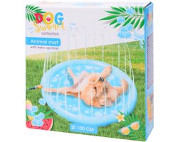 Dog Summer Ø 100cm Hondenzwembad - Met Sproeiers - Hondendouche - Honden - Bad - Water - Speelgoed - Fontein - Buiten - Hond - Zwembad