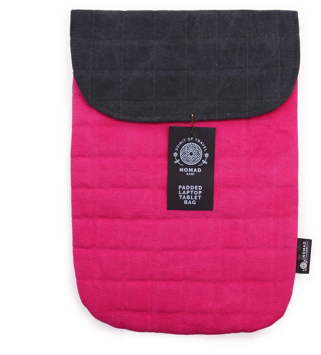 Laptop Padded Pouch - Shocking Pink - 14oz Stonewash