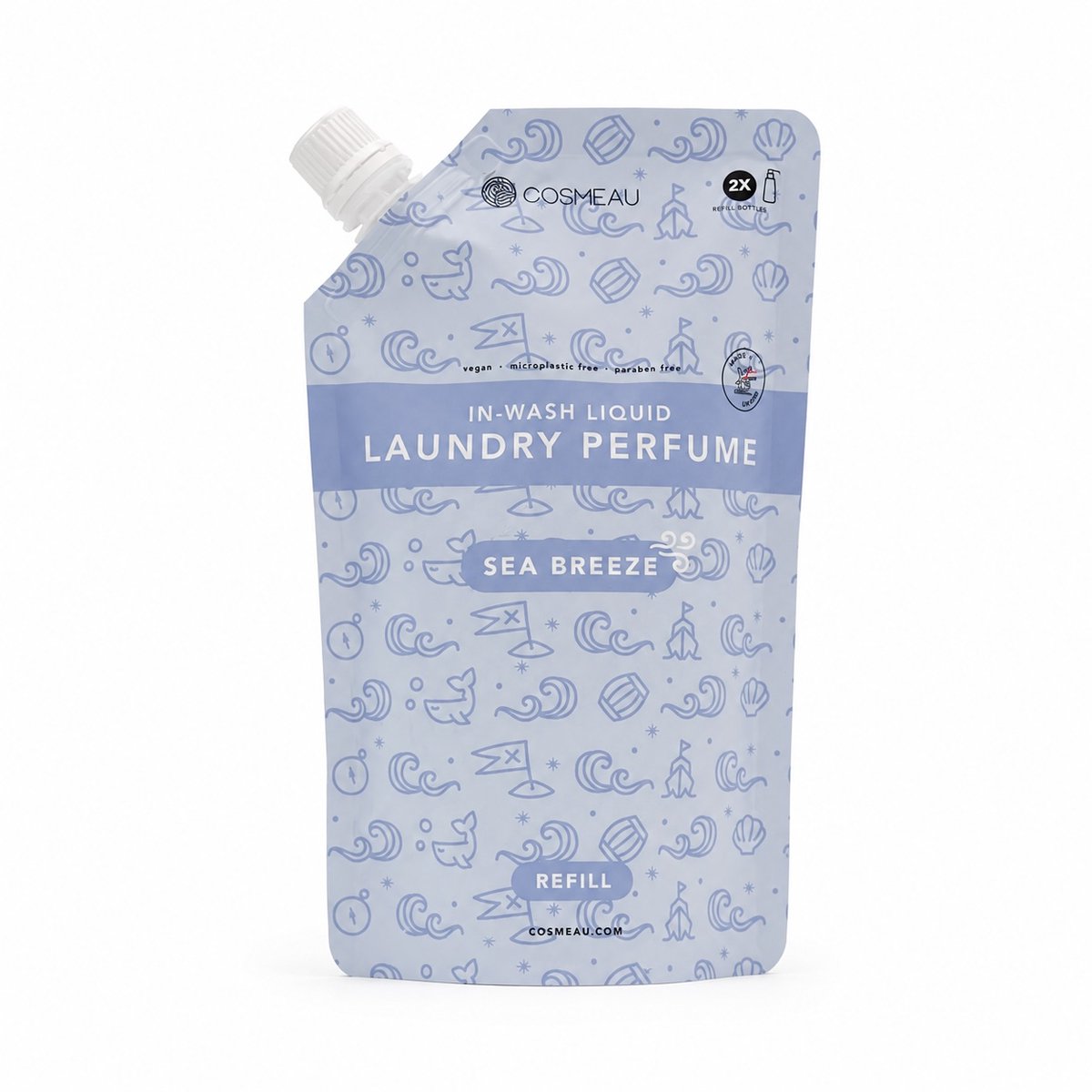 Cosmeau Wasparfum Zeebries Navulling 500 ML