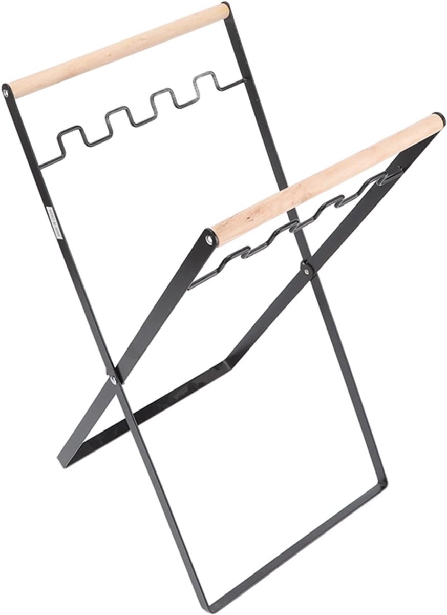 Vuilniszakhouder - Afvalzak standaard - Afval Beheren - Stevig Lagerontwerp - 56 x 25 cm - Zwart