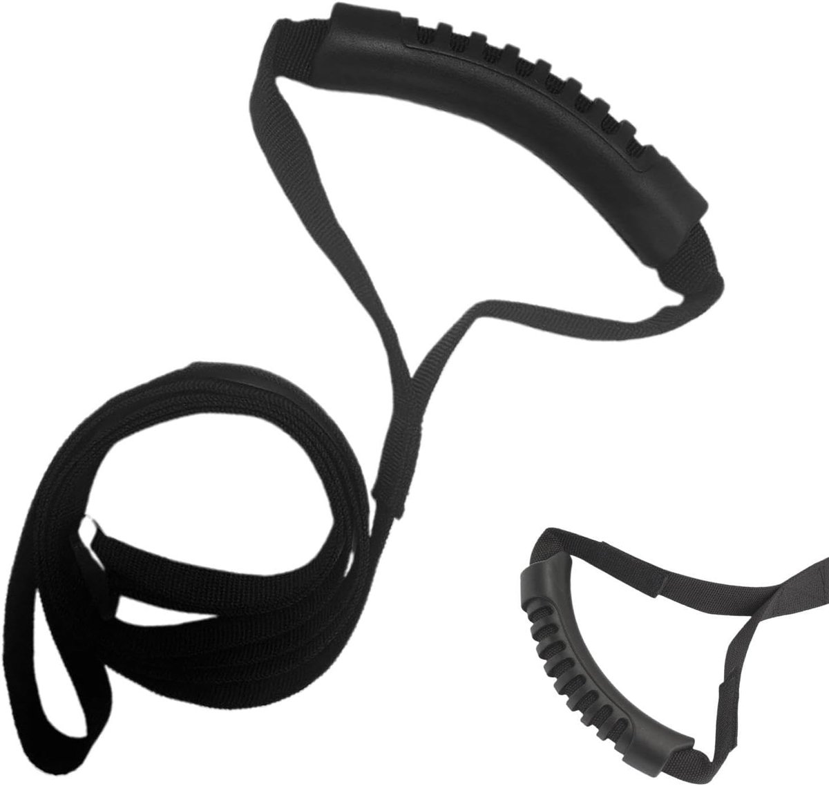 Kajak Trekband - Sleeptouw Handgreep - Vastzetten Boot - Verstelbare Lengte - 90-150 cm - Zwart