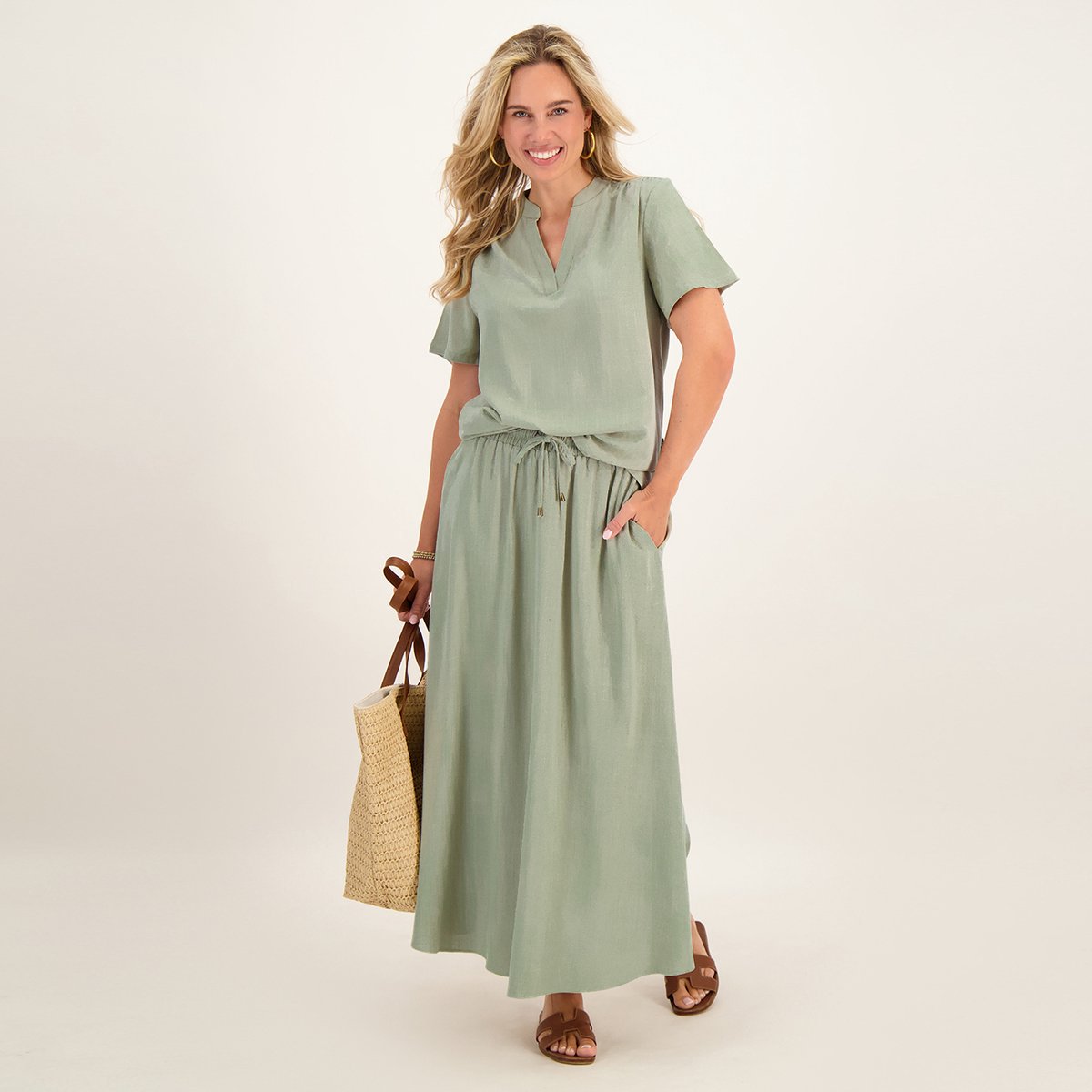 Je m'appelle Dames Rok - Groen - Maat XXL