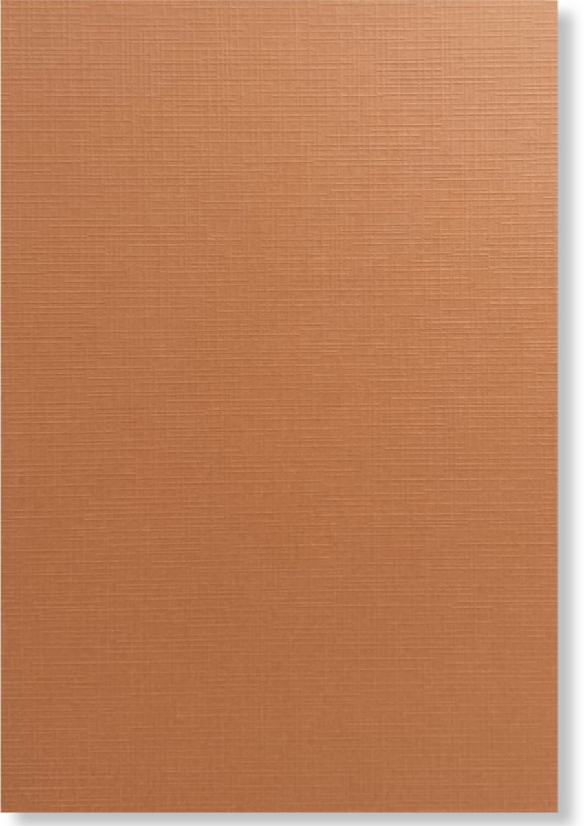 20 Linnen Kaarten papier - A4 - Koffiebruin - Cardstock - 29,7x21cm - 240 grams - Karton