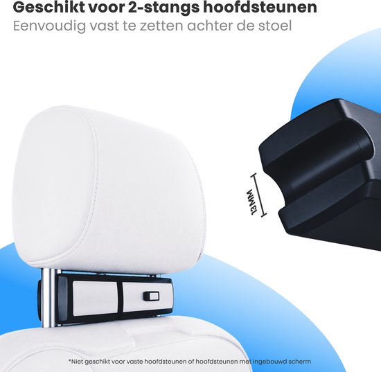 Phreeze Auto Organizer - Autostoel Organizer voor Kinderen - Reistafel & Speeltafel - Stevig - Inklapbaar - Robuuste Autotafel - Met Bekerhouder, Tablet houder & Telefoonhouder Auto - Hoofdsteun Montage - Geschikt voor MagSafe, iPad & iPhone van Phreeze — afbeelding 5