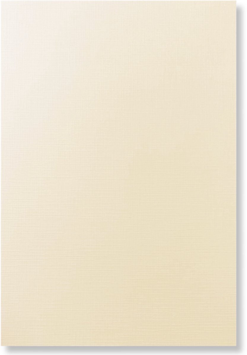 20 Linnen Kaarten papier - A4 - Crème  - Cardstock - 29,7x21cm - 240 grams - Karton