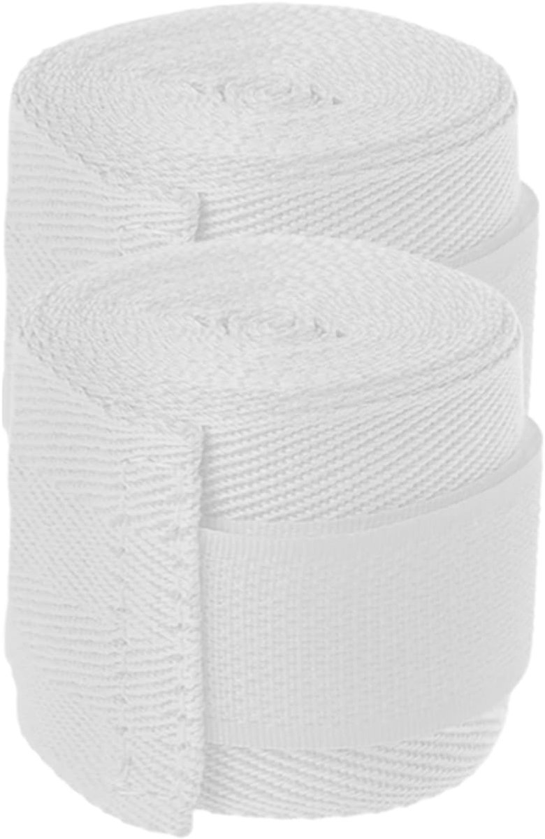 Bokswikkel - Handbescherming - Vechtsport Training - Ademend en Stabiel - 10 cm Breed - Wit