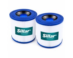 Sillar Set 2 filters voor Karcher - compatibel met WD3 WD2 MV3 MV2 - Wasbaar - EPA - vervangend stofzuigerfilter