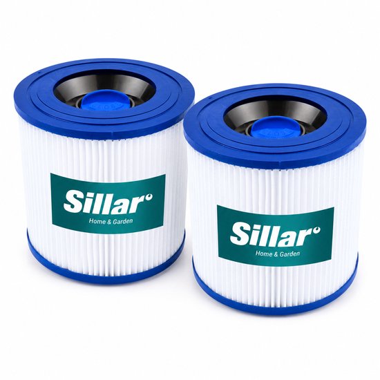 Sillar Set 2 filters voor Karcher - compatibel met WD3 WD2 MV3 MV2 - Wasbaar - EPA - vervangend stofzuigerfilter