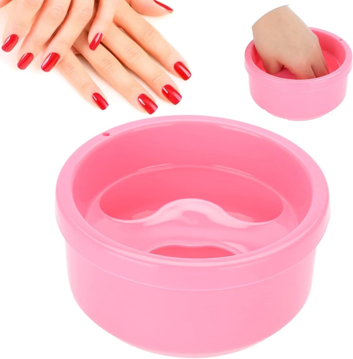 Dailygoods- Manicurekom Hoogwaardig PVC - Dip Kom - Verwijderingskom - Kunstnagels - Manicure-gereedschap - Duurzaam en gemakkelijk te gebruiken - Nagelkom