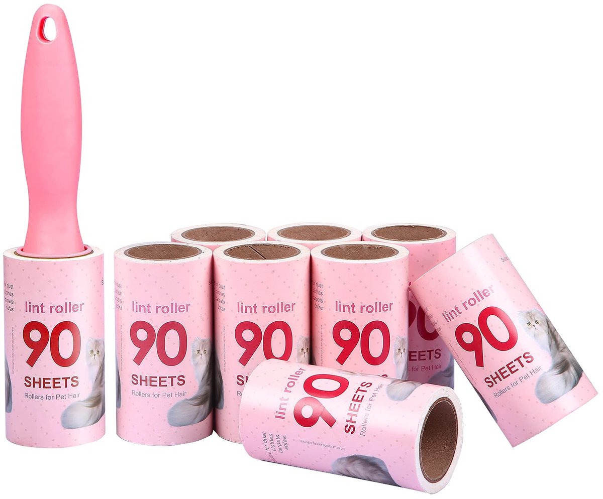 Dailygoods - Pluisrollen met 9 Rollen en 90 Vellen - Reinigingsrol voor Kleding en Tapijten