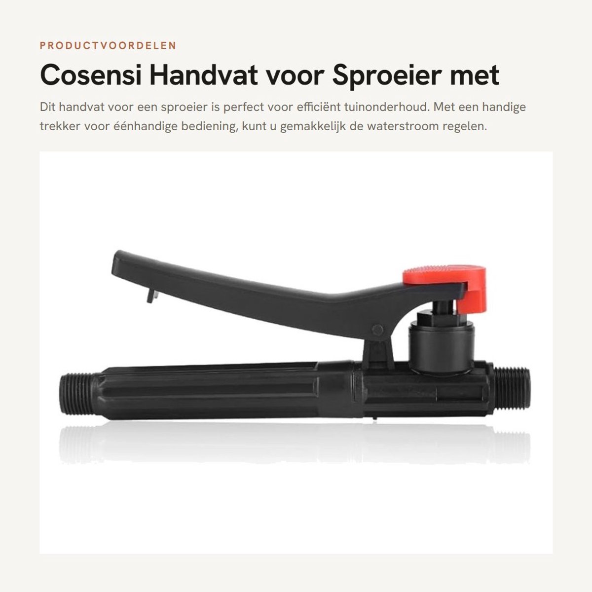 Dailygoods- Drukspuit Handgreepschakelaar - Tuinsproeier - Ongediertebestrijding - Kunststof - 40psi-100psi - 190 mm Lengte