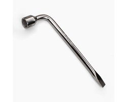 Allecto - L-vormige wielsleutel - Reparatie auto-vrachtwagenbanden - Compact en lichtgewicht - Zeskantmoer dopsleutel - Duurzaam gereedschap - 19 mm