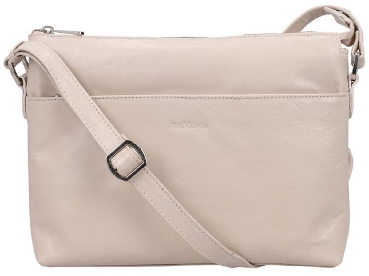 The Monte The Monte Crossbodytas Medium Dames - Leer - Beige